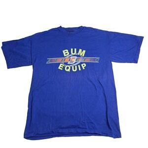 Vintage 90s BUM Equipment Athletic‎ T-Shirt VTG USA B.U.M Size Medium